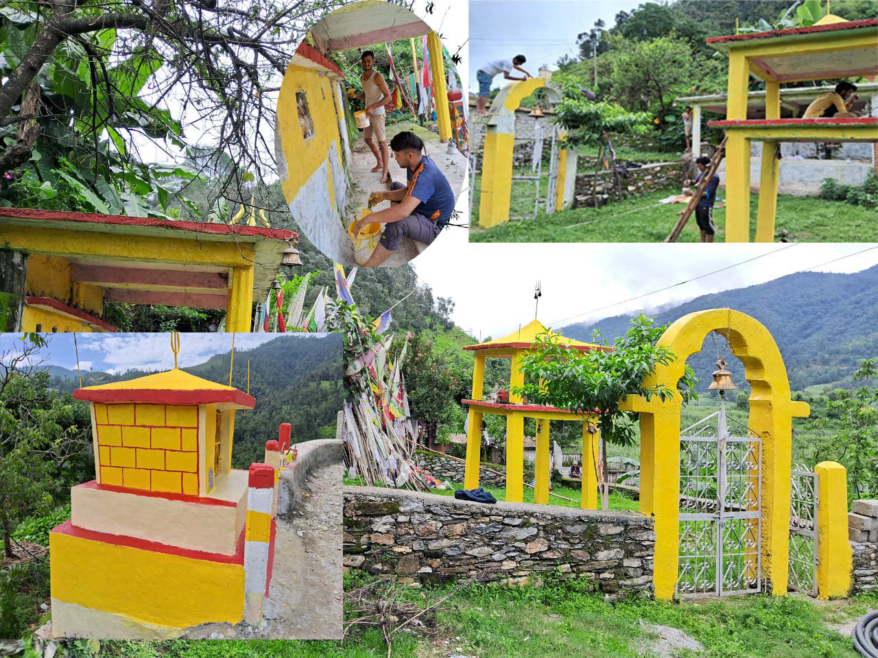 समाजिक कार्यमा बैतडीको लिस्किटाका युवा,सडक छेउमा शिवालय,गौराखाला चिटिक्क 